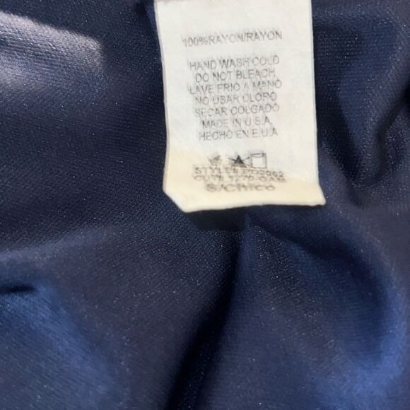 PAPERMOON STITCH FIX Navy Blue and White Geo Print Dress-S - Picture 9 of 9